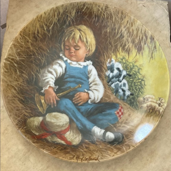 Bradford Exchange 1980 “Little Boy Blue” Collectible Plate NIB